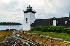 Low tide by Island Grindle Point Lighthouse on Islesboro Island